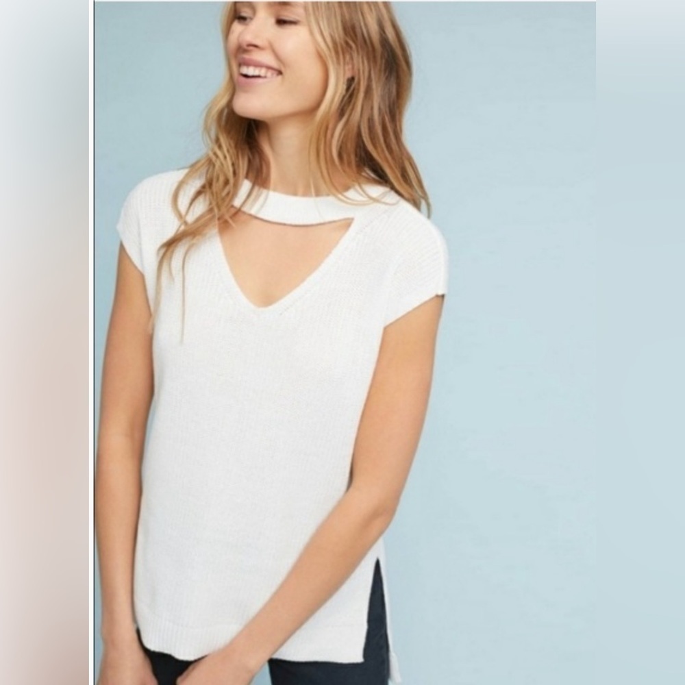 Moth by Anthropologie Cutout Sweater